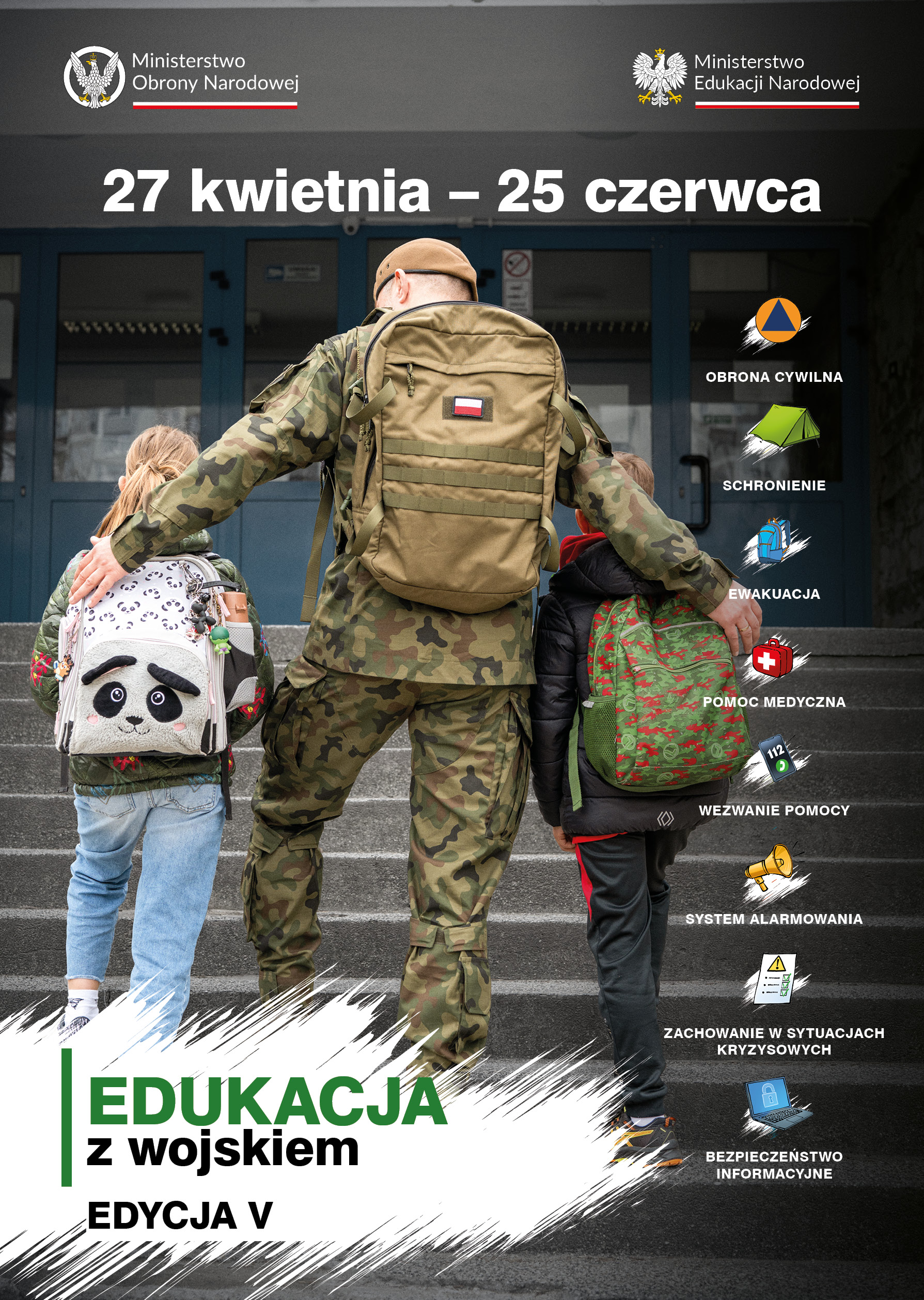 Plakat A3 EDUKAJA z WOJSKIEM 4-7 edycja 5 ok 2