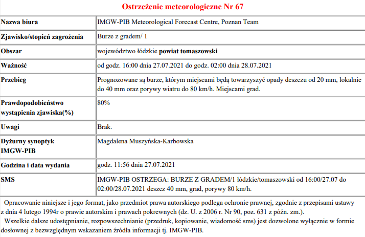 meteo 67 27